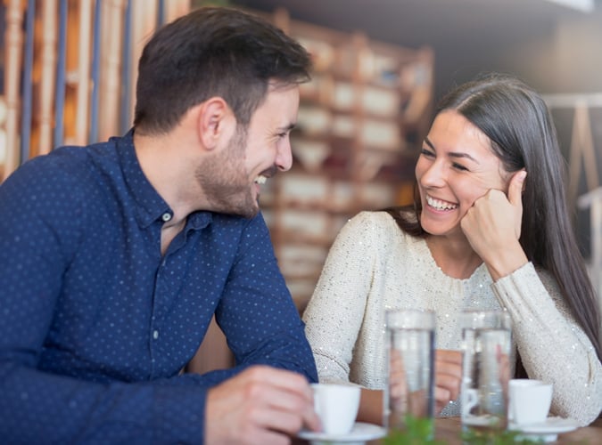 Couple enjoying date