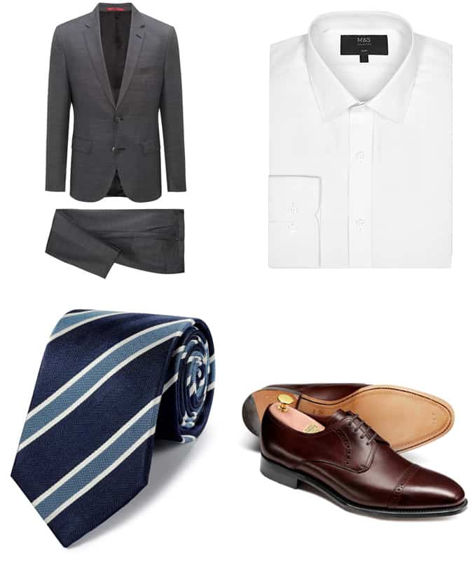 Charcoal Suit For A Job Interview