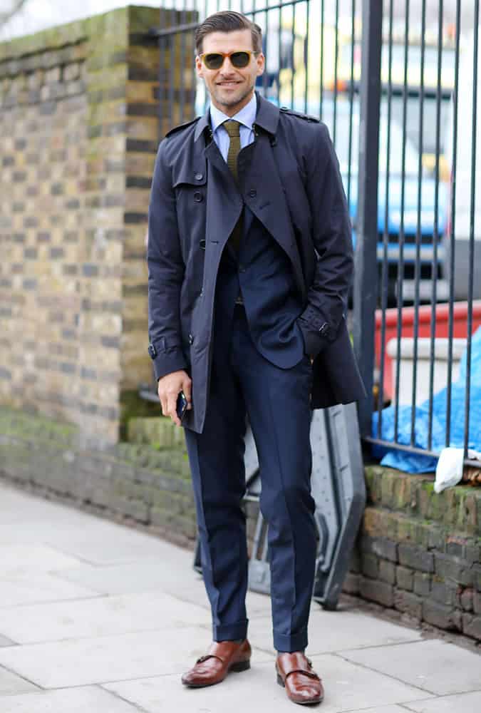 Johannes Huebl Two-Piece Suit In Navy