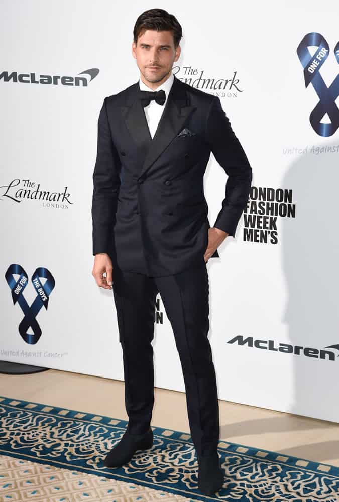 Johannes Huebl Wearing A Tuxedo