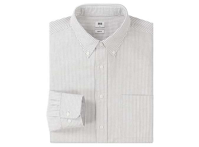 MEN SLIM FIT STRIPED OXFORD SHIRT BUTTON-DOWN COLLAR, Best oxford shirts for men