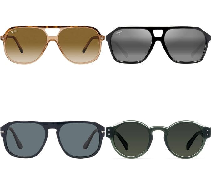 Men's 1970s-inspired sunglasses