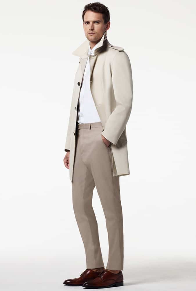 Man Dressed In Matching Neutrals