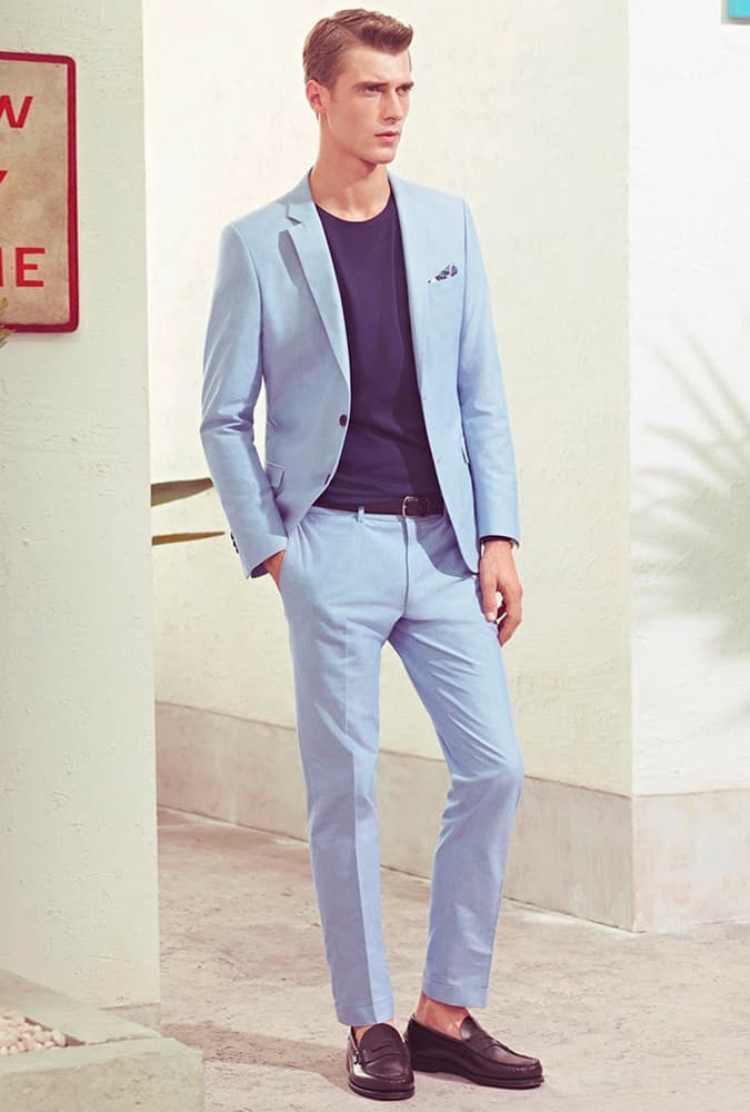 Man Dressed In A Blue Suit