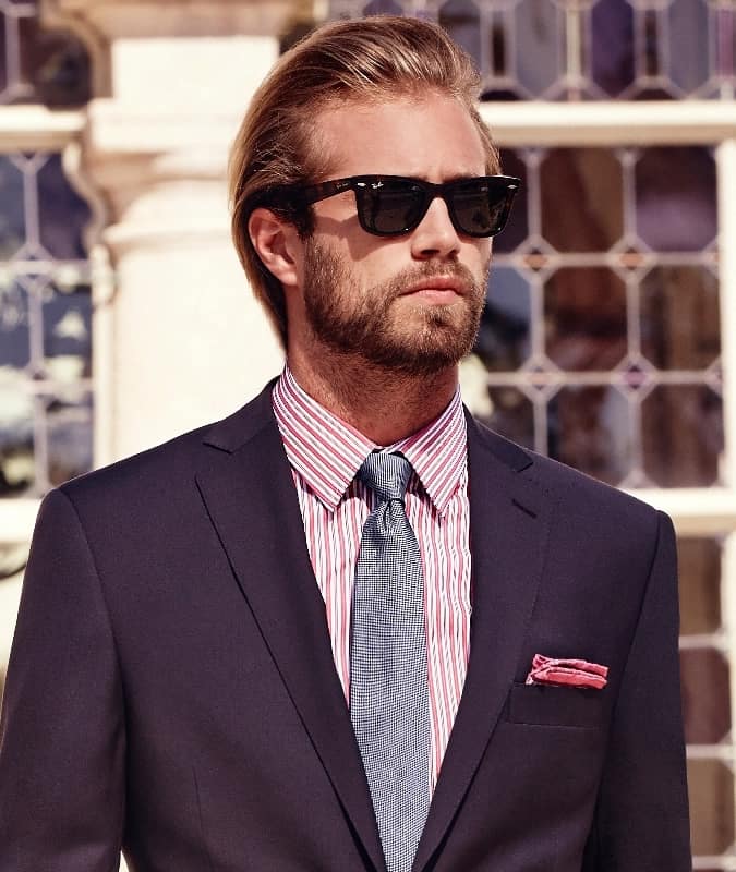 How to wear Ray-Ban Wayfarer Sunglasses with a suit