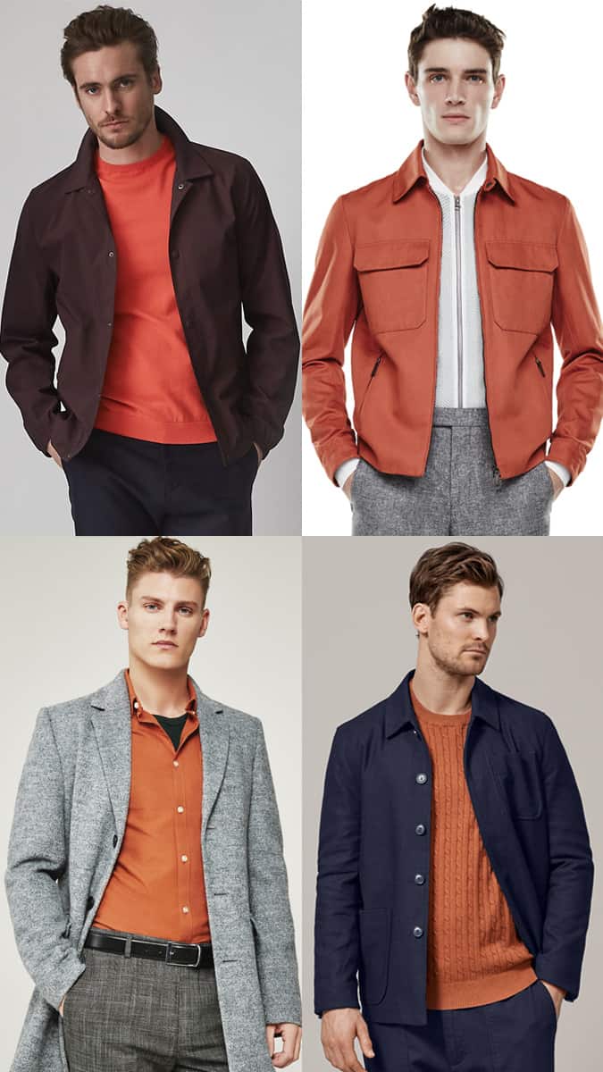 How to wear orange for men