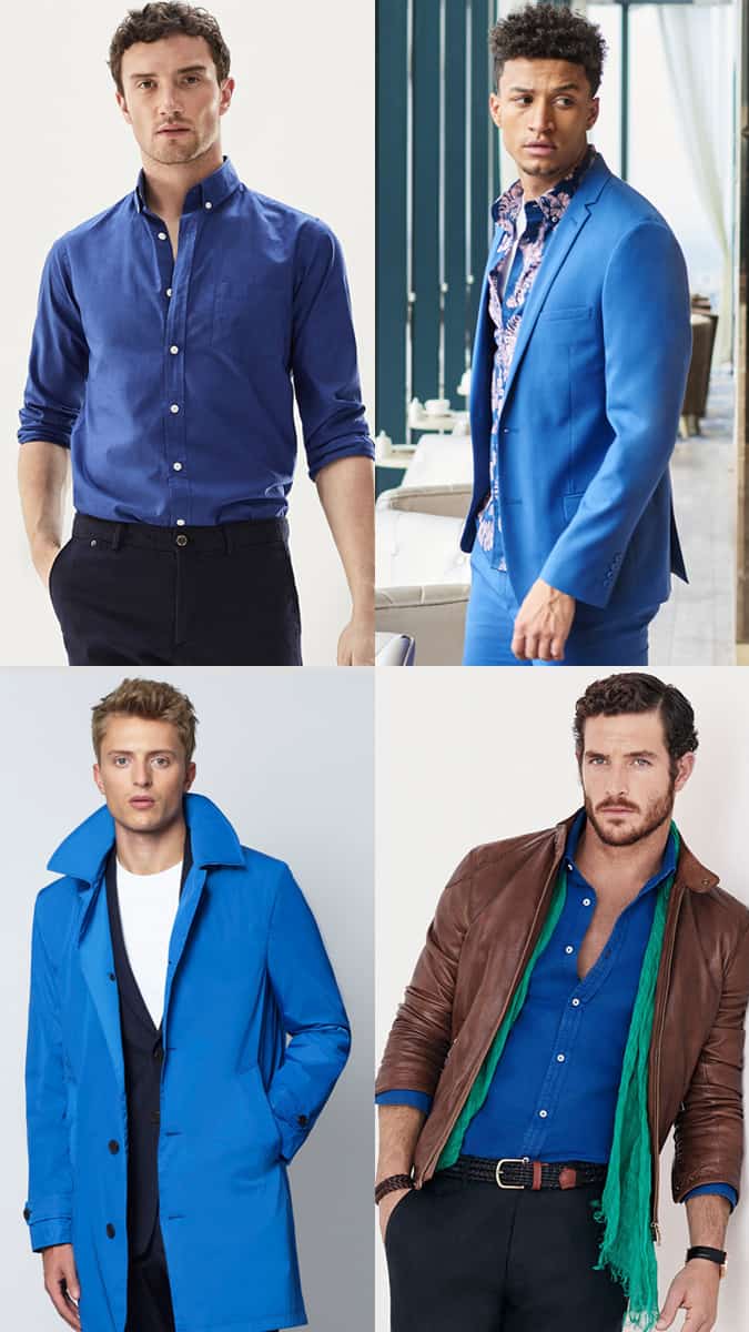How to wear cobalt blue for men in summer