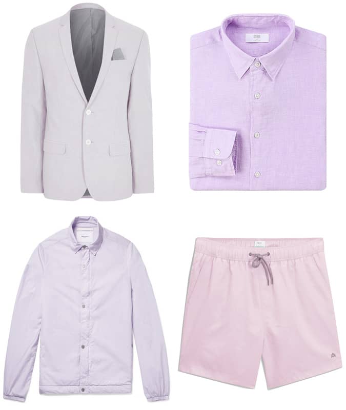 The best men's summer purple clothing