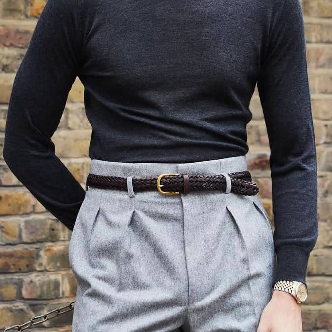 Forward Pleats On Trousers