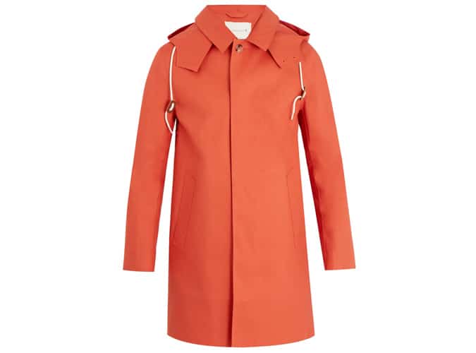 MACKINTOSH Bonded-cotton hooded overcoat