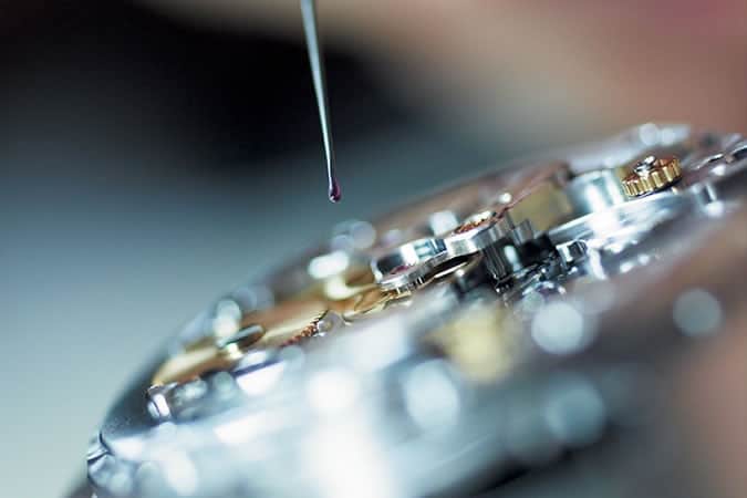 Rolex watch lubrication