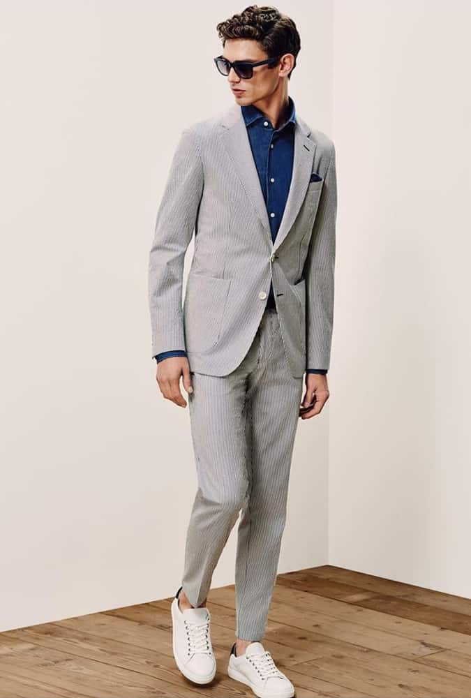 How to wear a seersucker suit in a modern way
