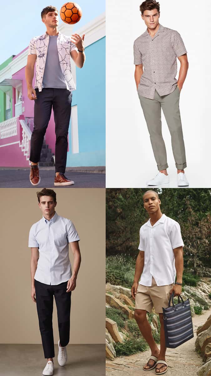 How to wear a short sleeve button up shirt