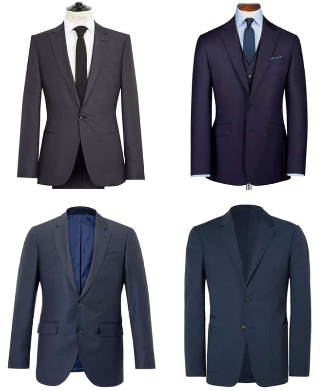 Navy Single-Breasted Two-Piece Suit