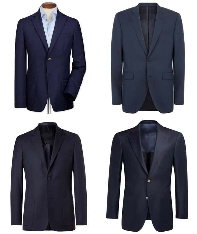Blue Single-Breasted Blazer