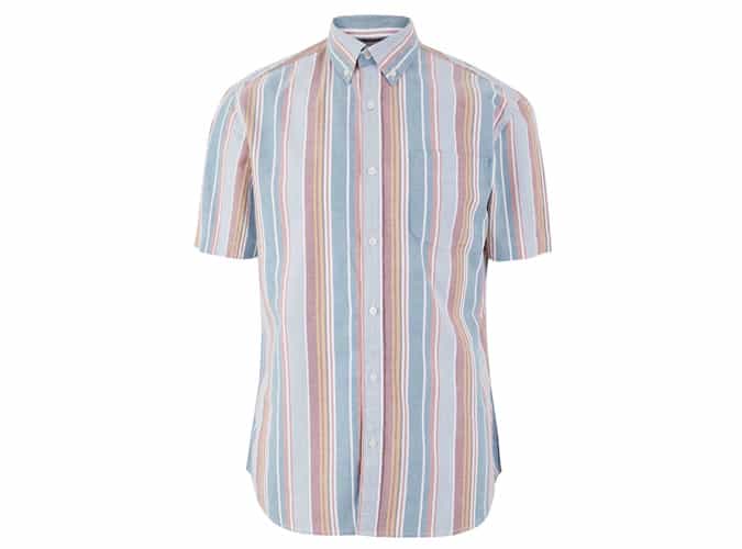 M&S COLLECTION Cotton Striped Oxford Shirt