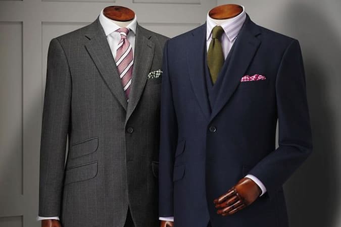 Heavyweight suit fabrics hold structure well