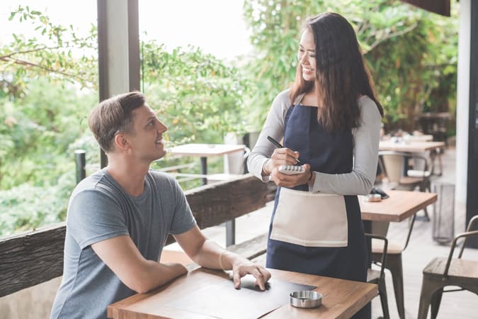 Eye contact in everyday transactions