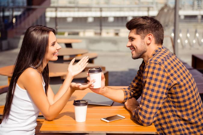 Eye contact in dating