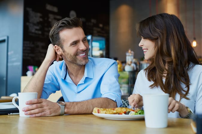 Eye contact in dating