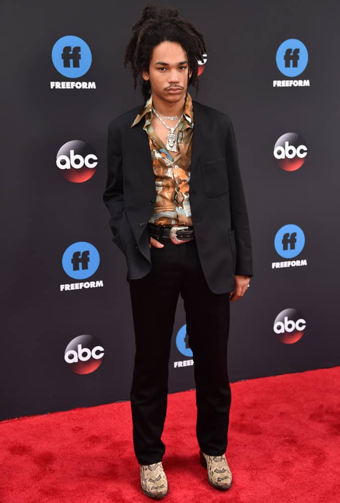 Luka Sabbat Wearing A Printed Shir