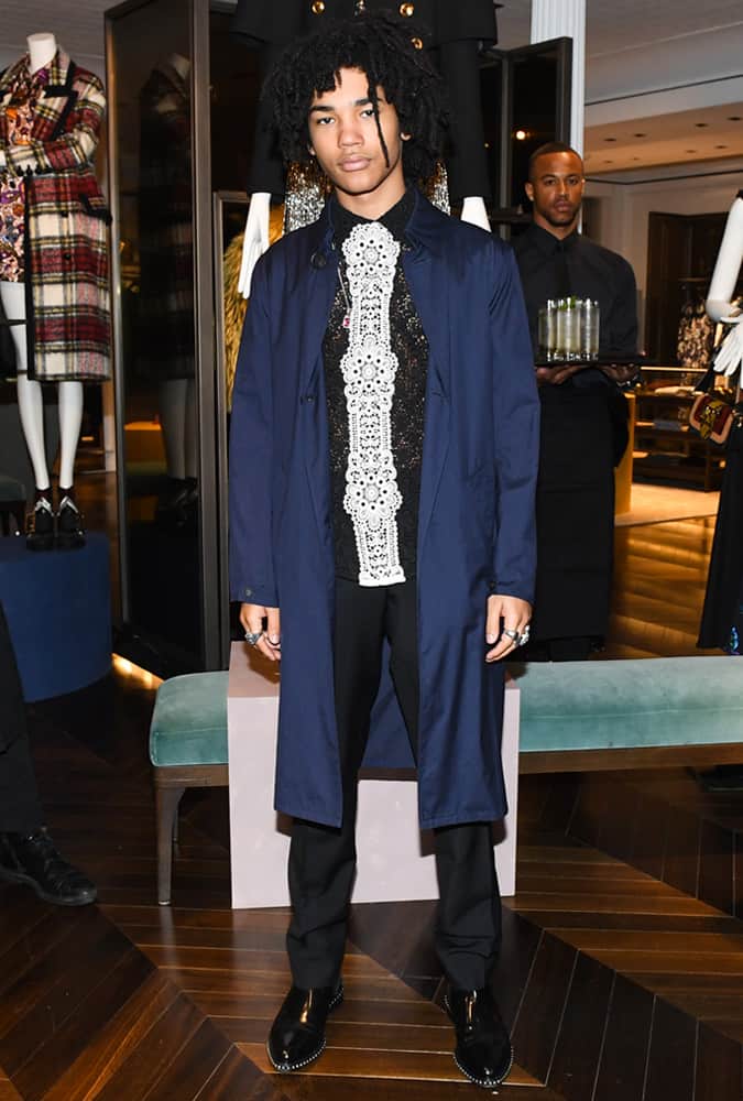 Luka Sabbat Wearing A Lace Top