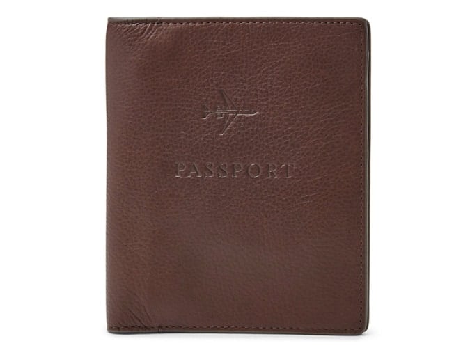LEATHER RFID PASSPORT CASE