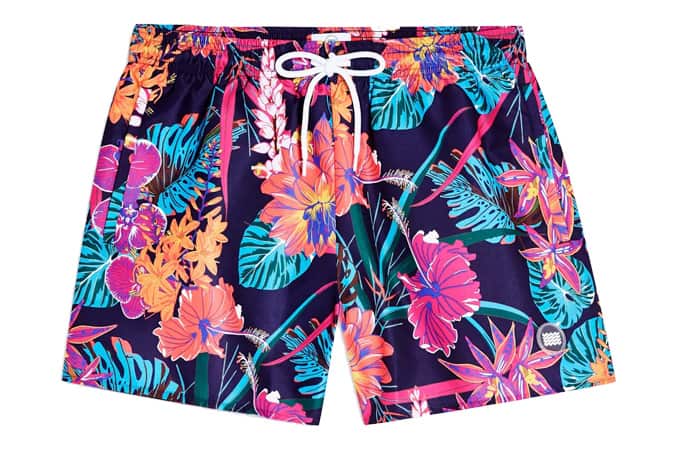 Bright Floral Print Swim Shorts