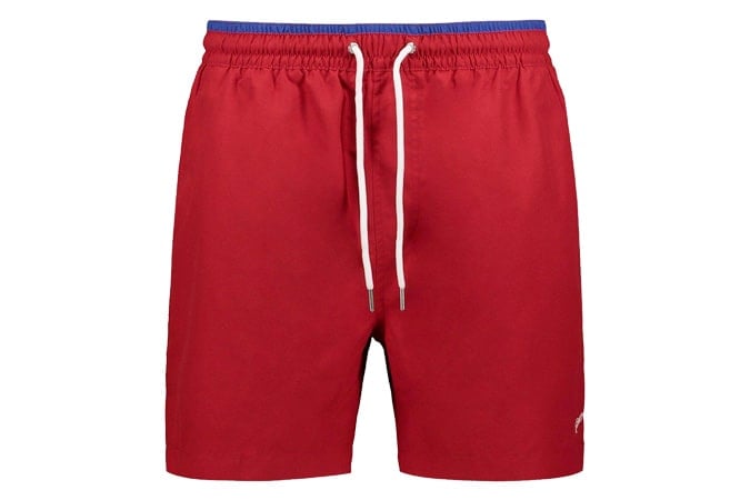 MID LENGTH SWIM SHORT WITH NEON TRIM