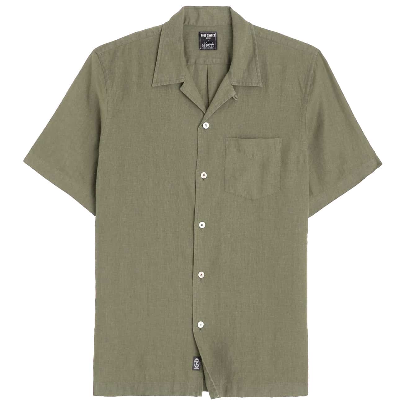 Todd Snyder Sea Soft Irish Linen Camp Collar Shirt