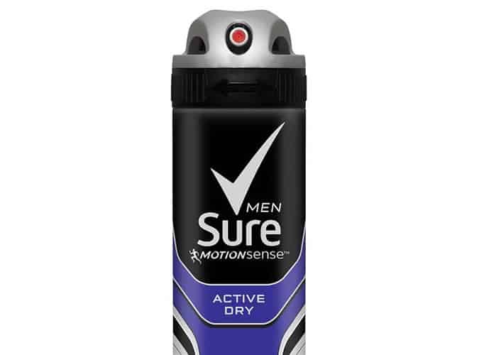 Sure Men Active Aerosol Anti-Perspirant Deodorant 250ml