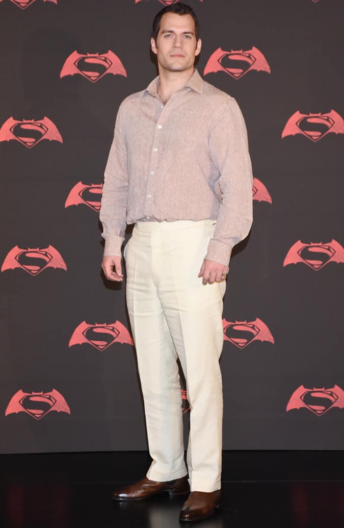 Henry Cavill linen tailoring lookbook