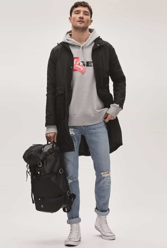 Ripped Jeans Winter Look