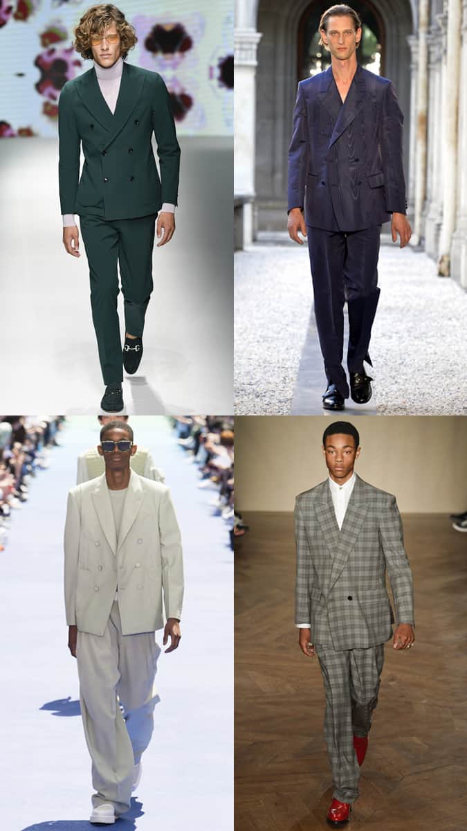 Boxy Double-Breasted Jackets At Men's Fashion Week