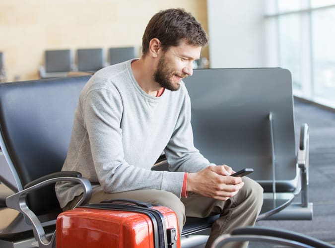 Man at the airport