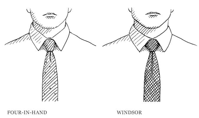 Four In Hand Vs Windsor Knot
