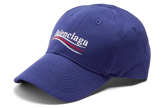 BALENCIAGA Logo-embroidered cotton cap
