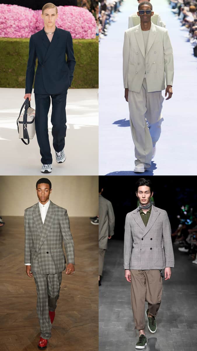Double Breasted Suits On The Catwalk