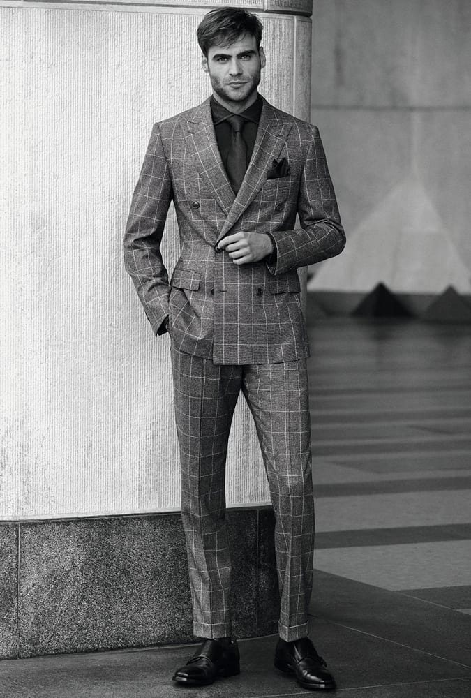 Belvest Double-Breasted Suit