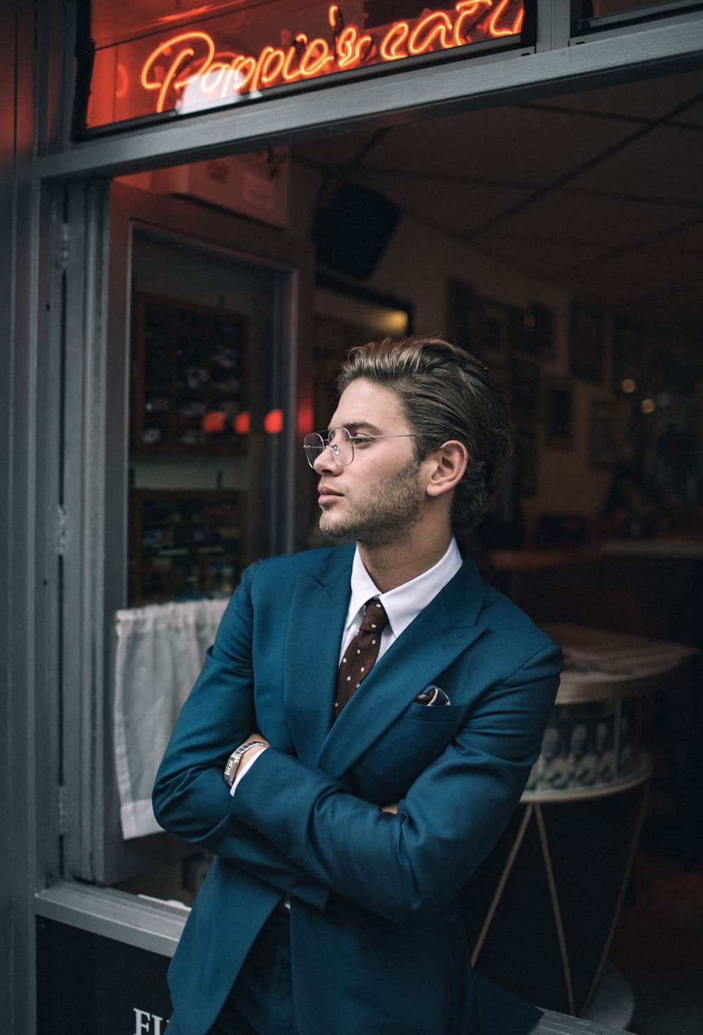 Eyal Booker from Love Island 2018 - FashionBeans Exclusive photoshoot: Blue suit