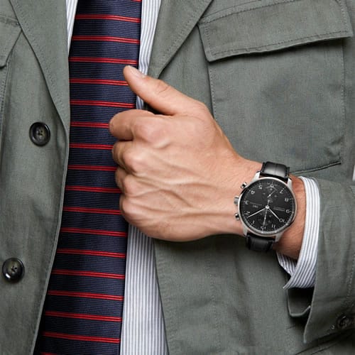 How To wear a IWC Portugieser Watch with a military jacket