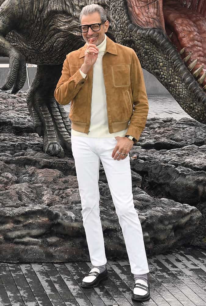 Jeff Goldblum Suede Jacket
