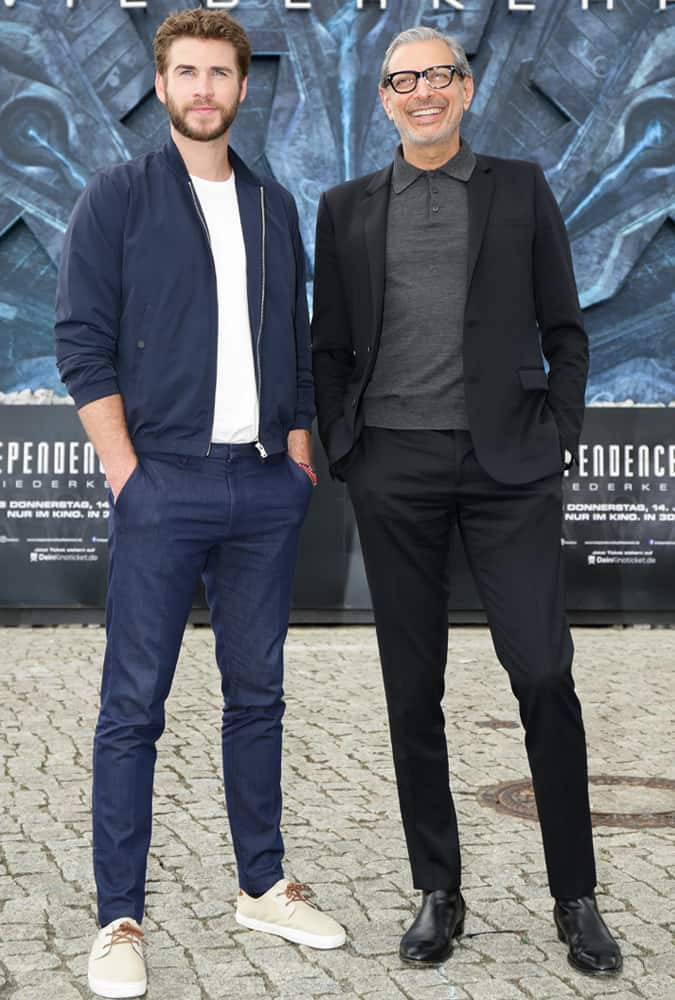 Jeff Goldblum And Liam Hemsworth