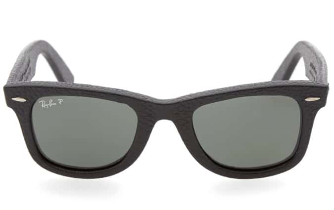Ray Ban Wayfarer Leather Sunglasses