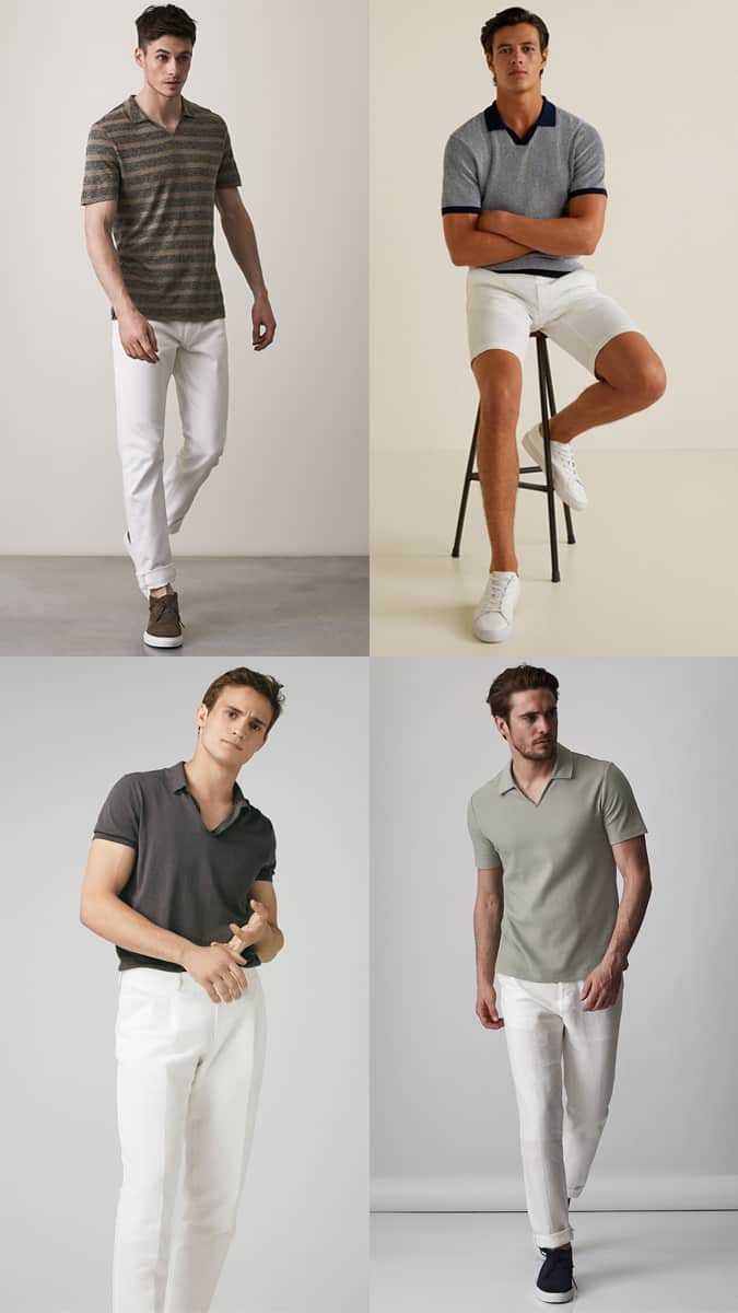 Ways To Wear An Open Collar Polo Shirt