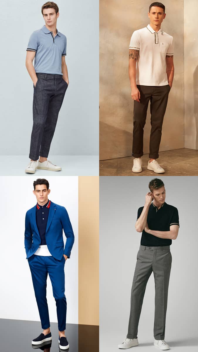 Piped Polo Shirts For Men
