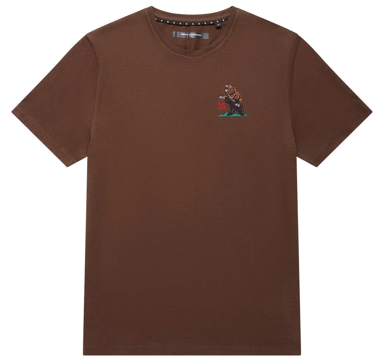 French Connection Embroidered Organic Graphic T-Shirt