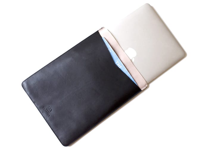 Thomas Clipper Leather Laptop Sleeve Case