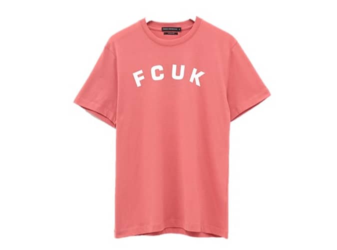 FCUK Arched Slogan T-Shirt