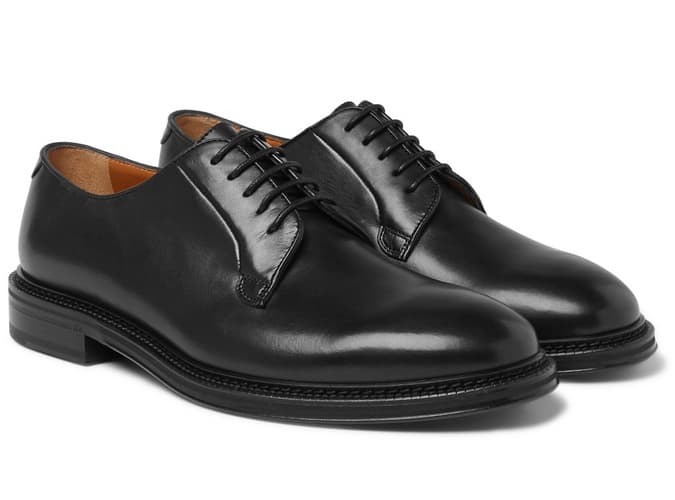 Mr P Footwear Lucien Polished-Leather Derby Shoes